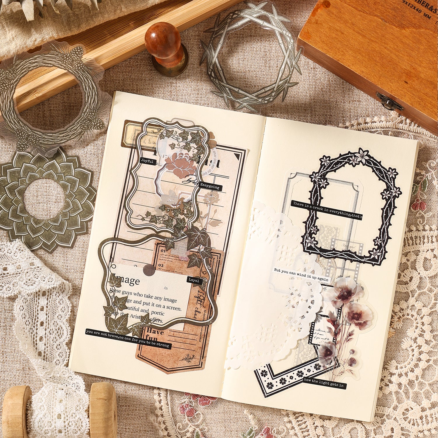 Lace Vintage Frame Sticker