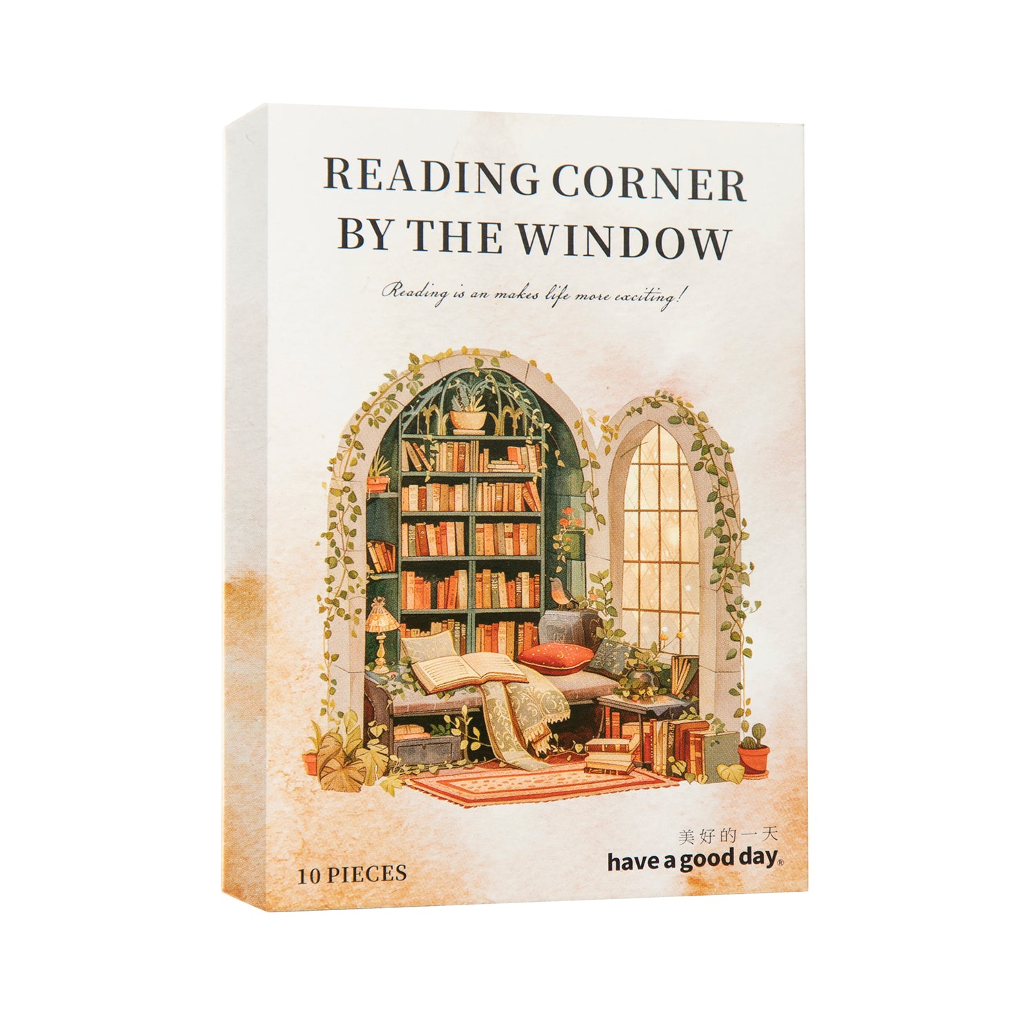 Reading Corner by the Window PET Sticker