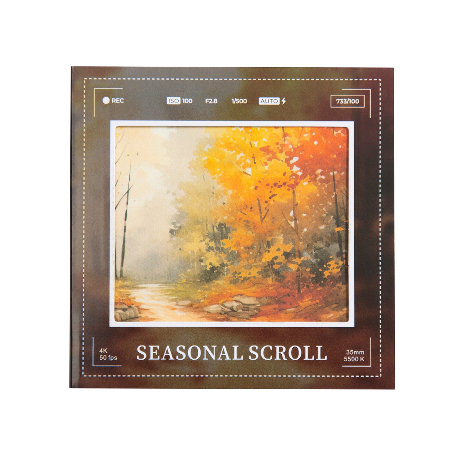 Season Scroll Scrapbooking Paper