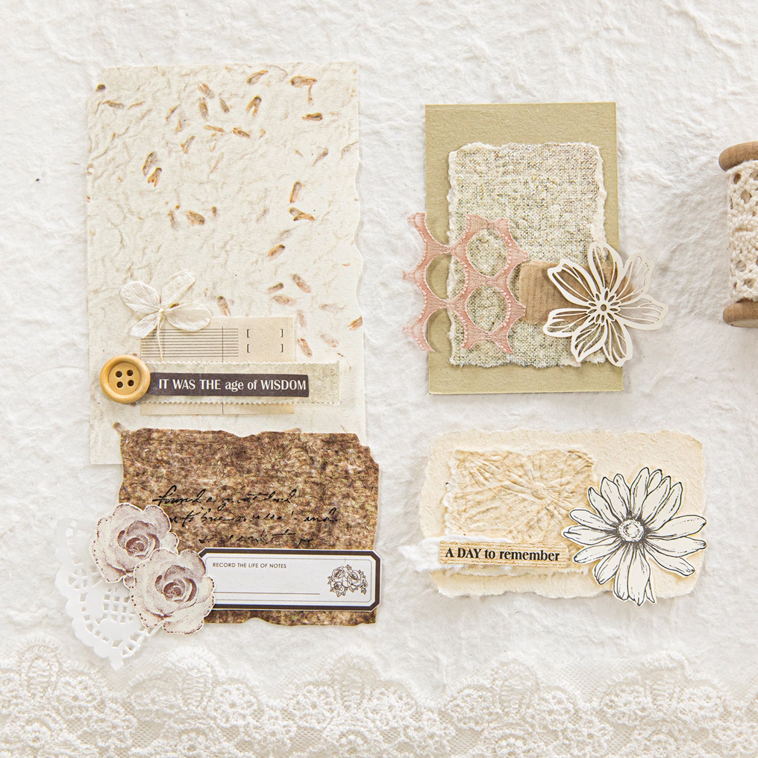 Different Textures Scrapbooking Paper Pack