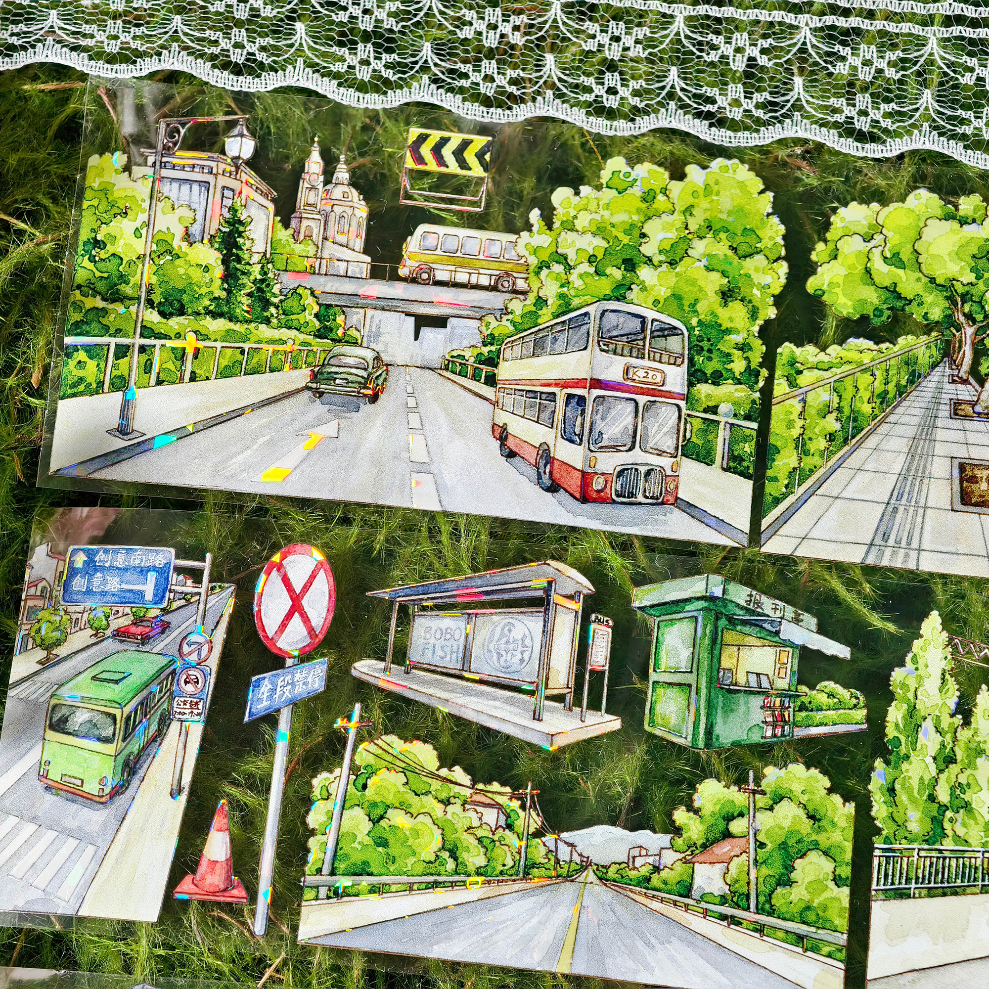 【BOBOYU】Route 66 Landscaping Tape