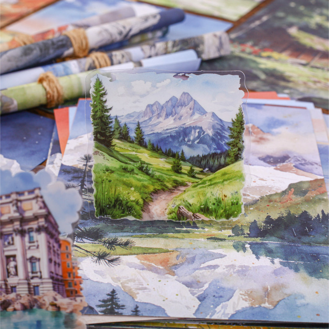 Mountain Trek Scrapbooking Paper