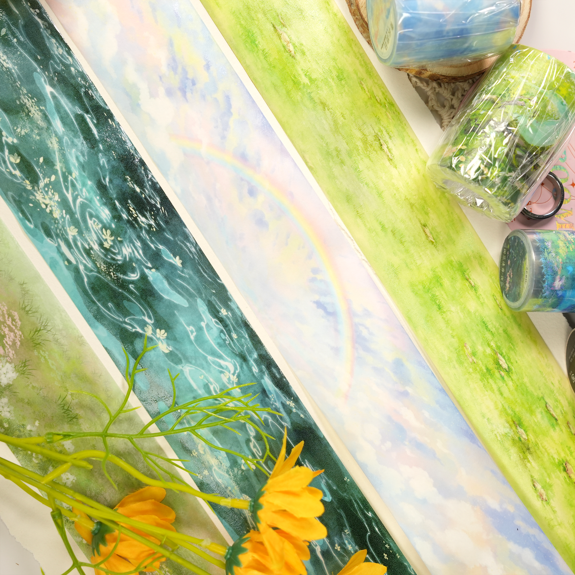 【ZERO】Sky & Grassland Landscaping Tape(40 Styles)(Whole Roll Tape)