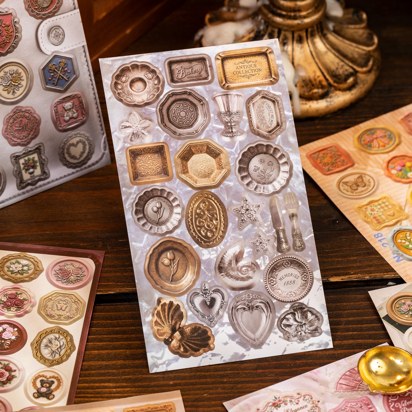 Museum Collection Series Sticker Book For Scrapbooking and Journaling | MOOBOOM