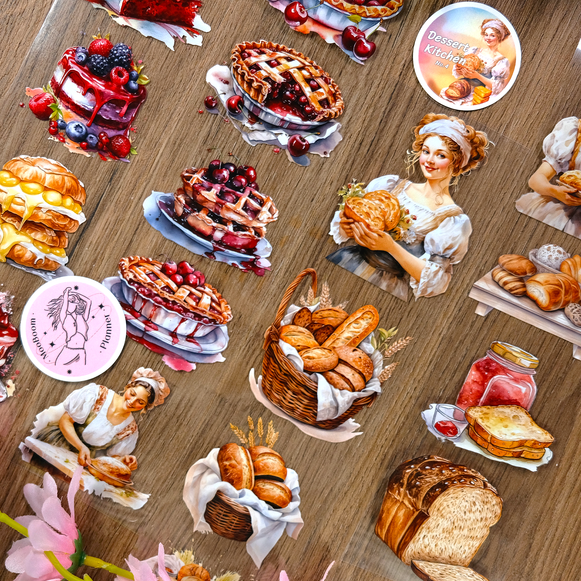 Dessert Kitchen Scrapbook Journal PET Tape  | MOOBOOM Design