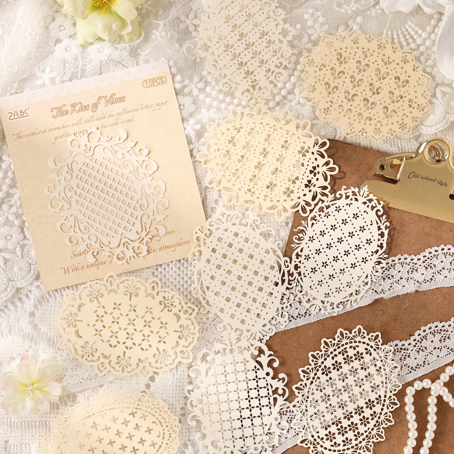 Lace Cut-outs Scrapbooking Paper