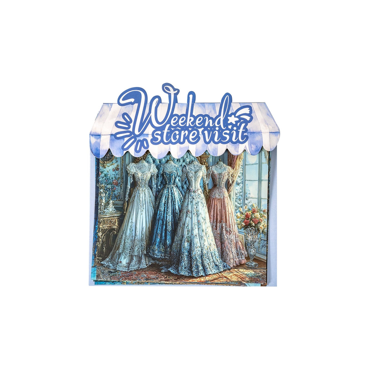 Weekend Shop Background PET Sticker