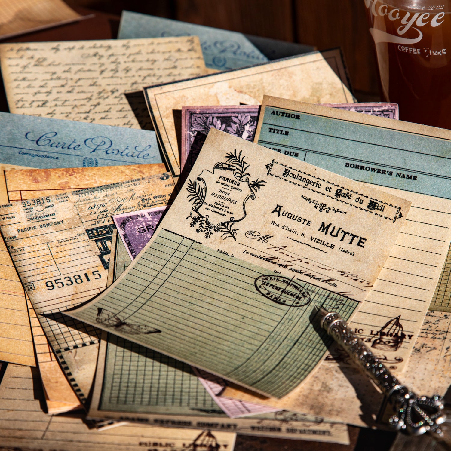 Vintage Page Hand Collection Scrapbook Notepad