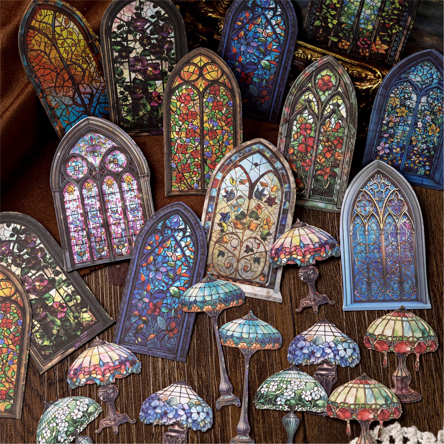 Antique Collection Museum Series Hard cardboard Sticker