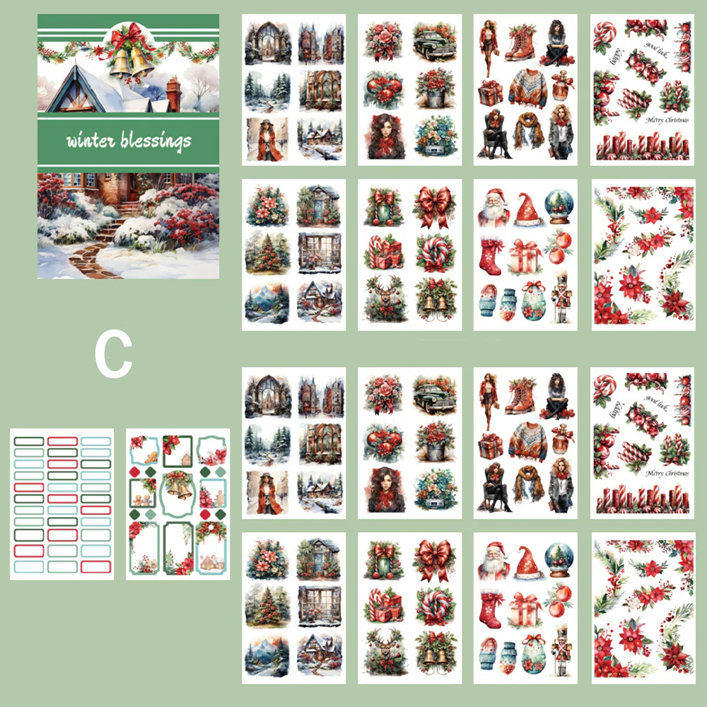 Holiday Pre-cut Sticker Book