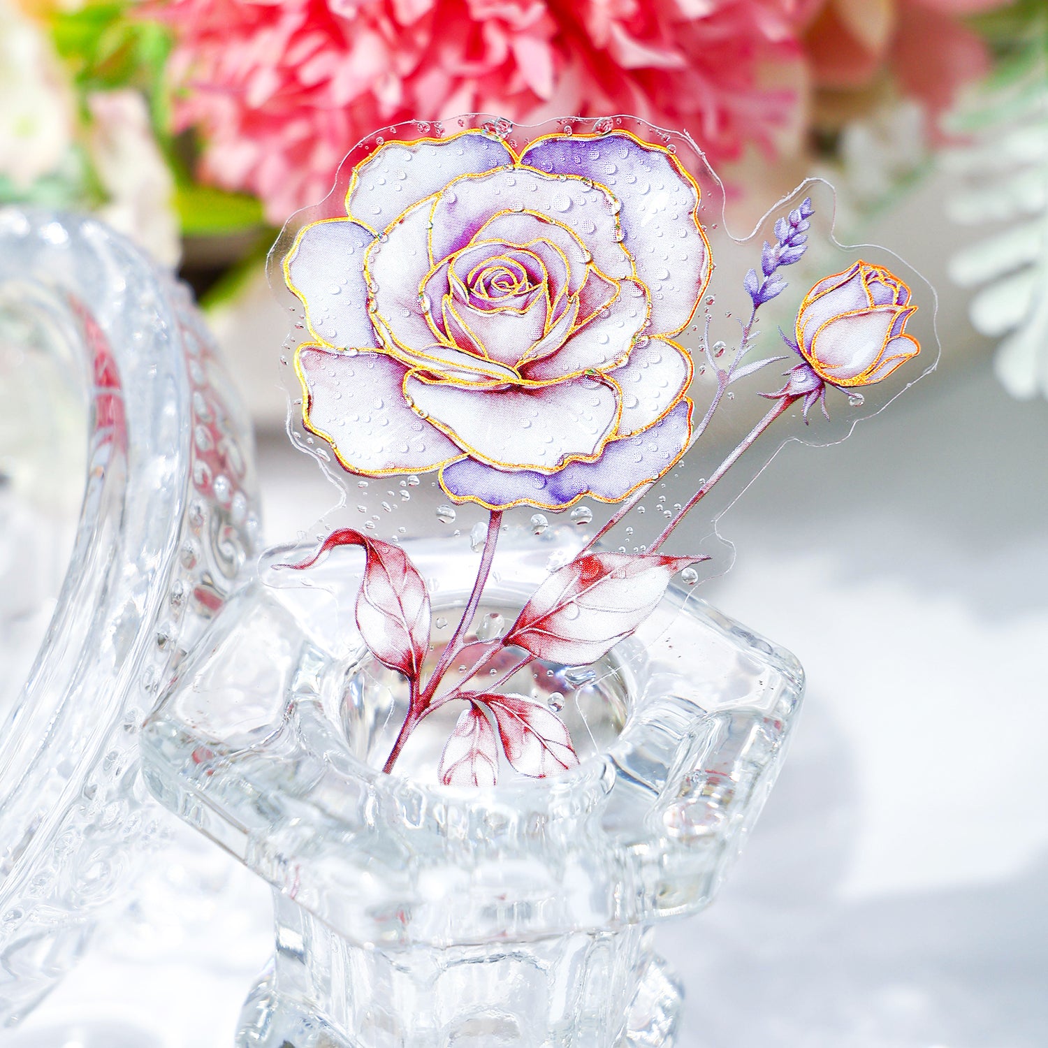 Romantic Flowers PET Sticker