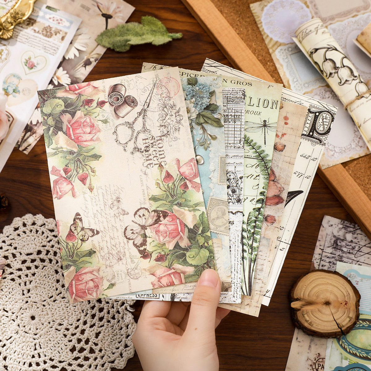 Time Capsule Scrapbooking Paper