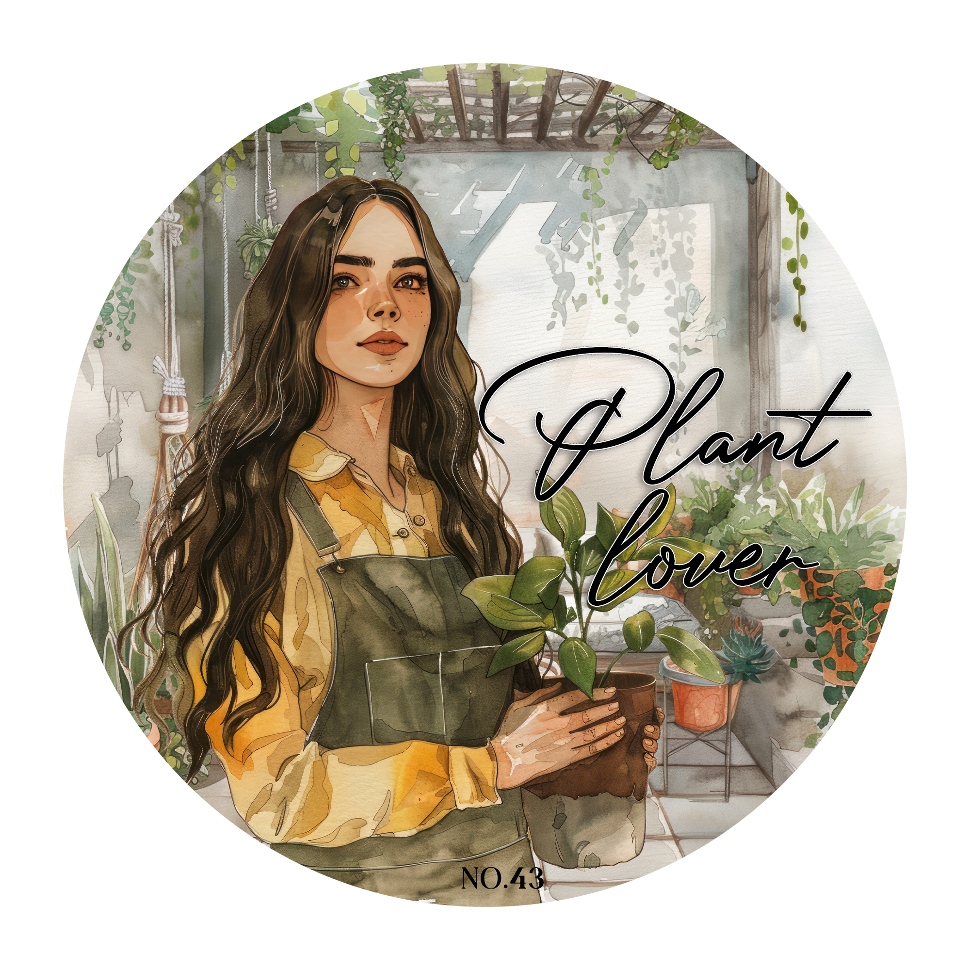 Plant Lover Pre-cut PET Tape | No.43 | MOOBOOM Design