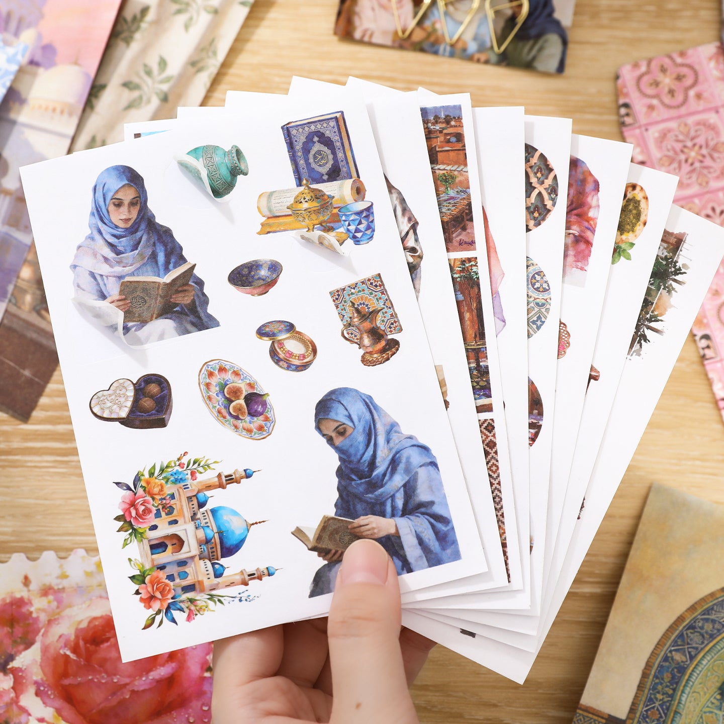 Blossom Hijab Scrapbooking Box For Scrapbooking and Journaling | MOOBOOM