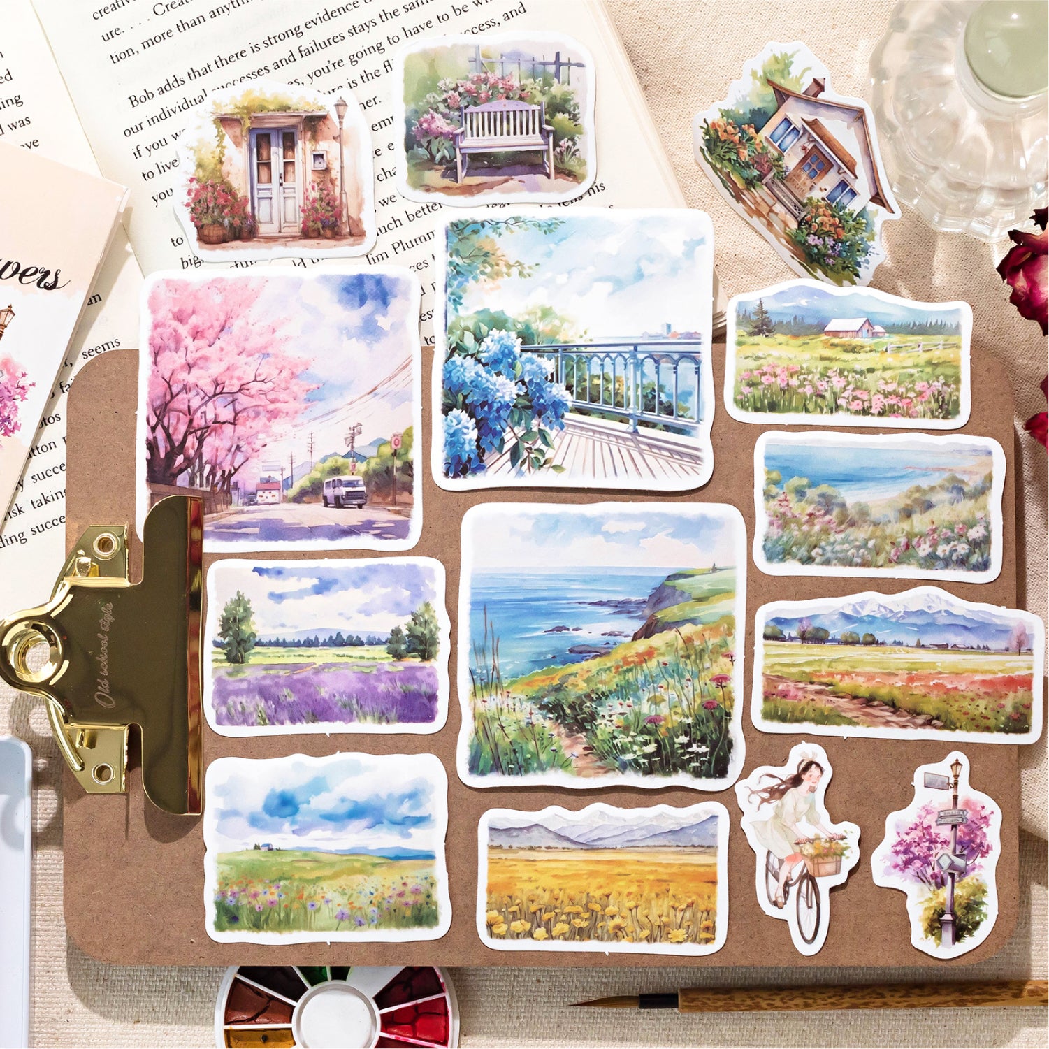 About Time Landscape Washi Stickers