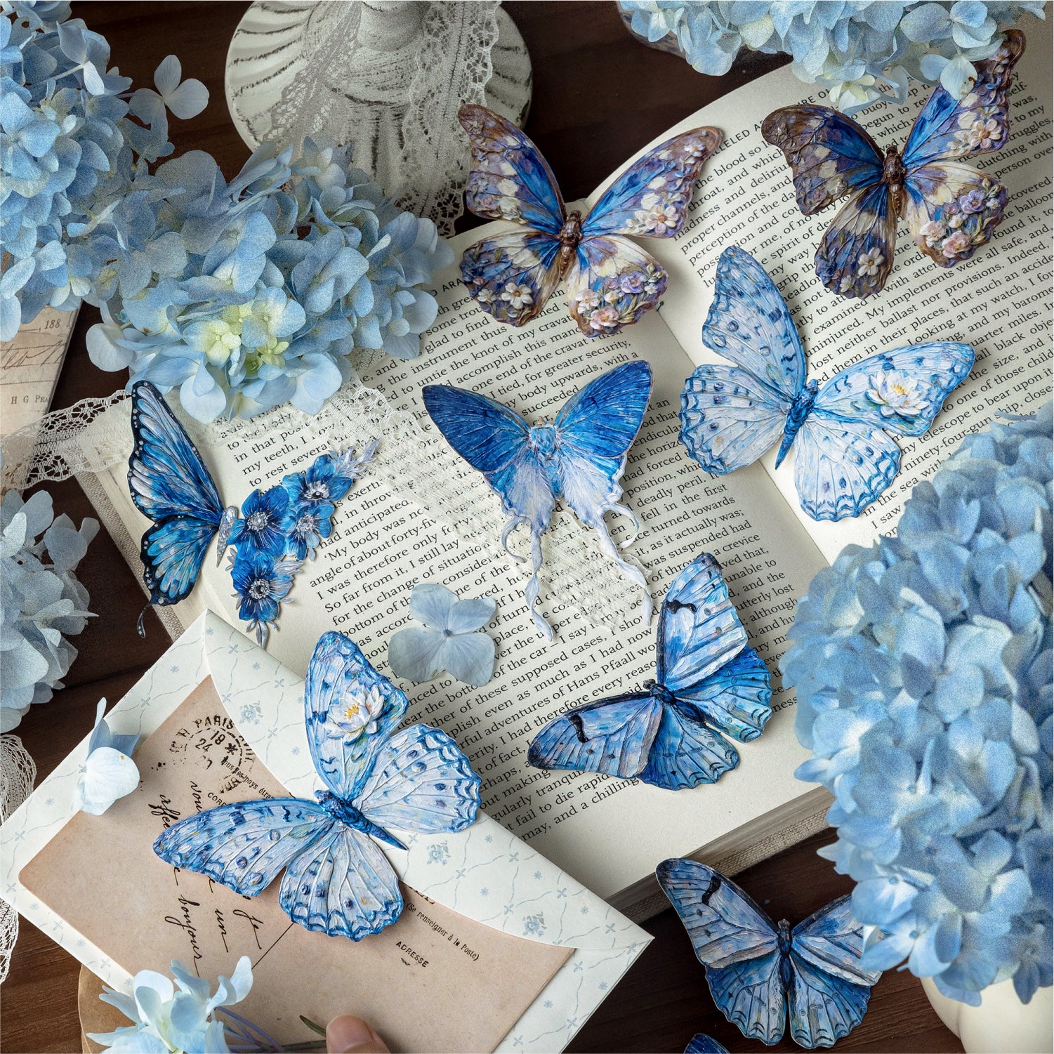 Monet's Butterfly Poetry Series Sticker