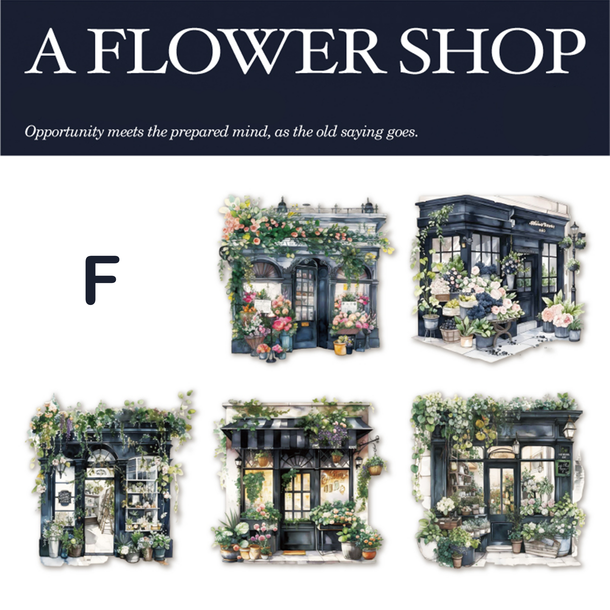 The flower shop PET Sticker