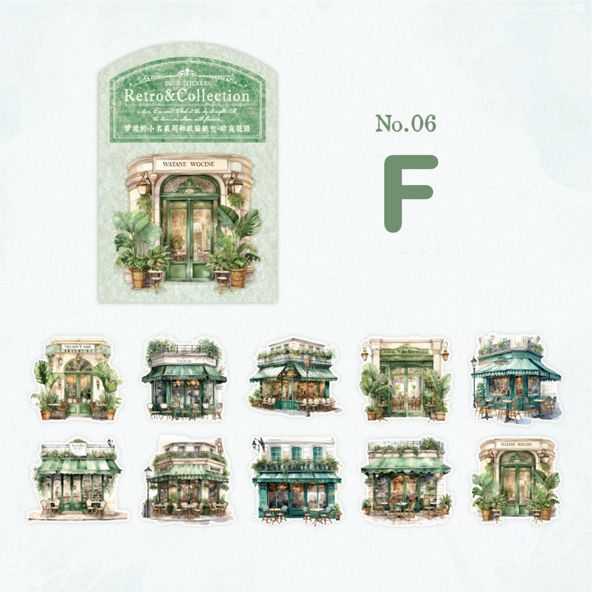 Dream Cafe Scrapbooking Washi Stickers