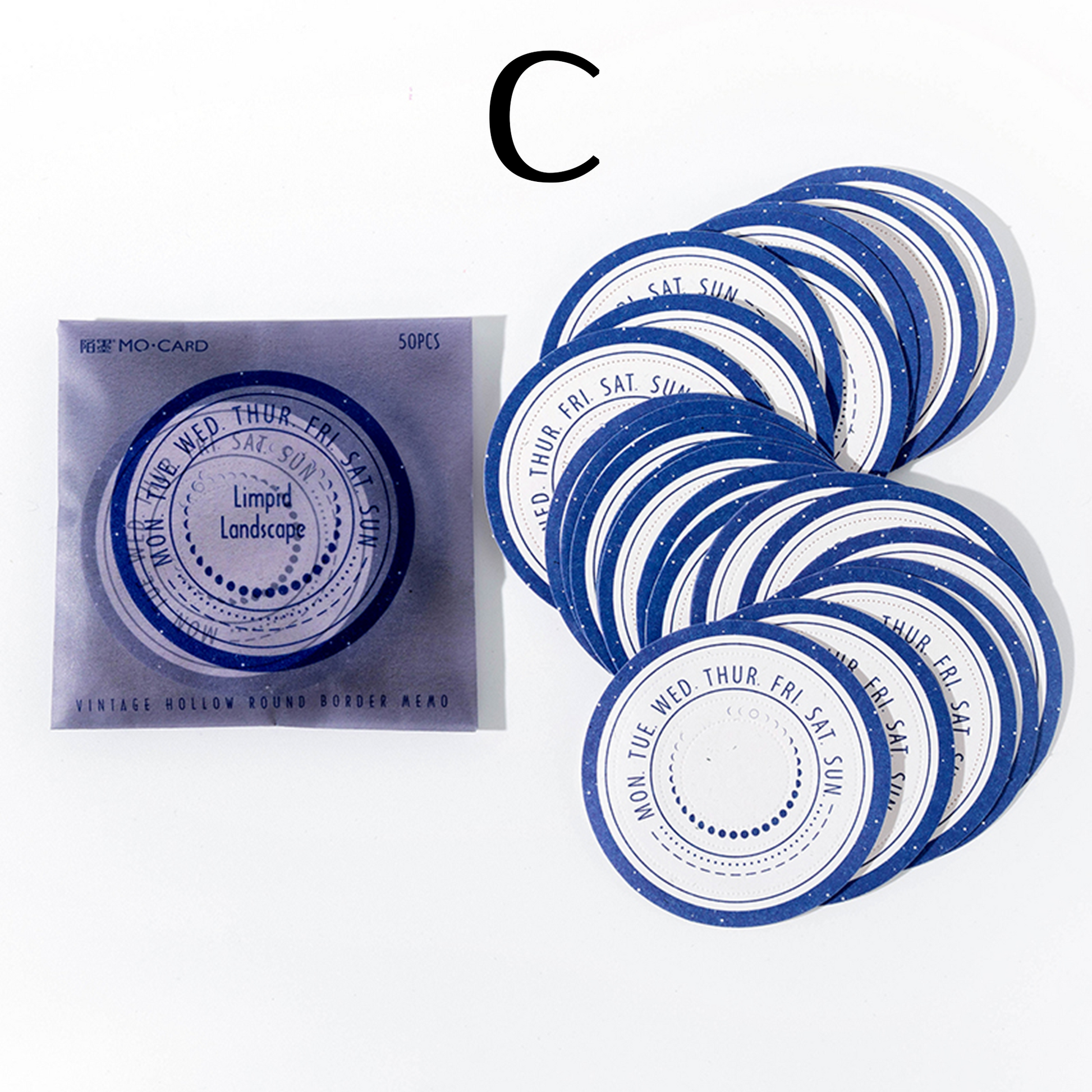 Round Frame Note Memo Pad