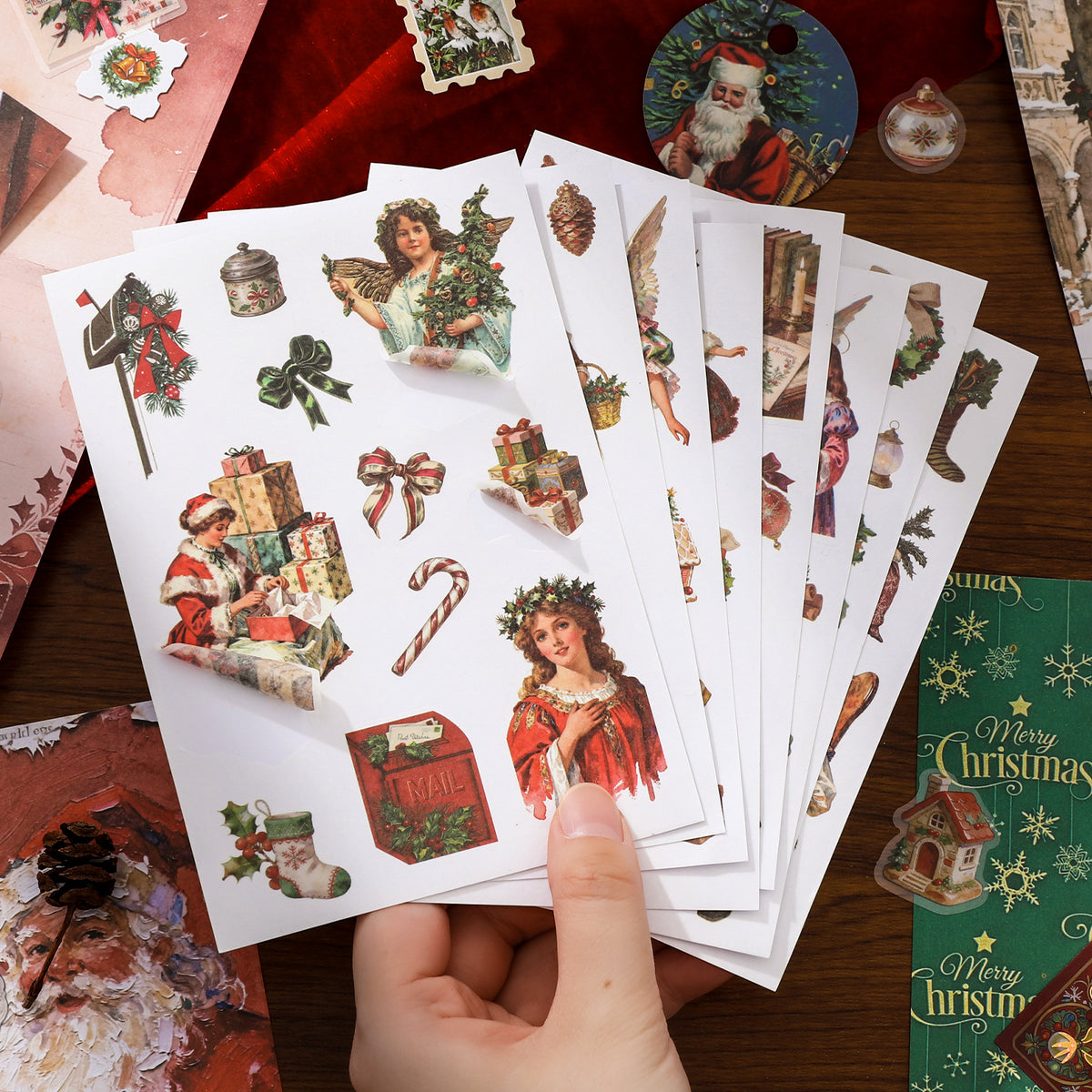 Santa's Gift Scrapbooking Supplies Box