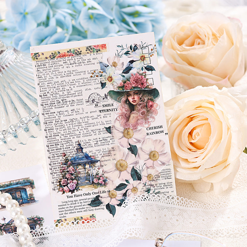 Vintage Girls Sticker Book