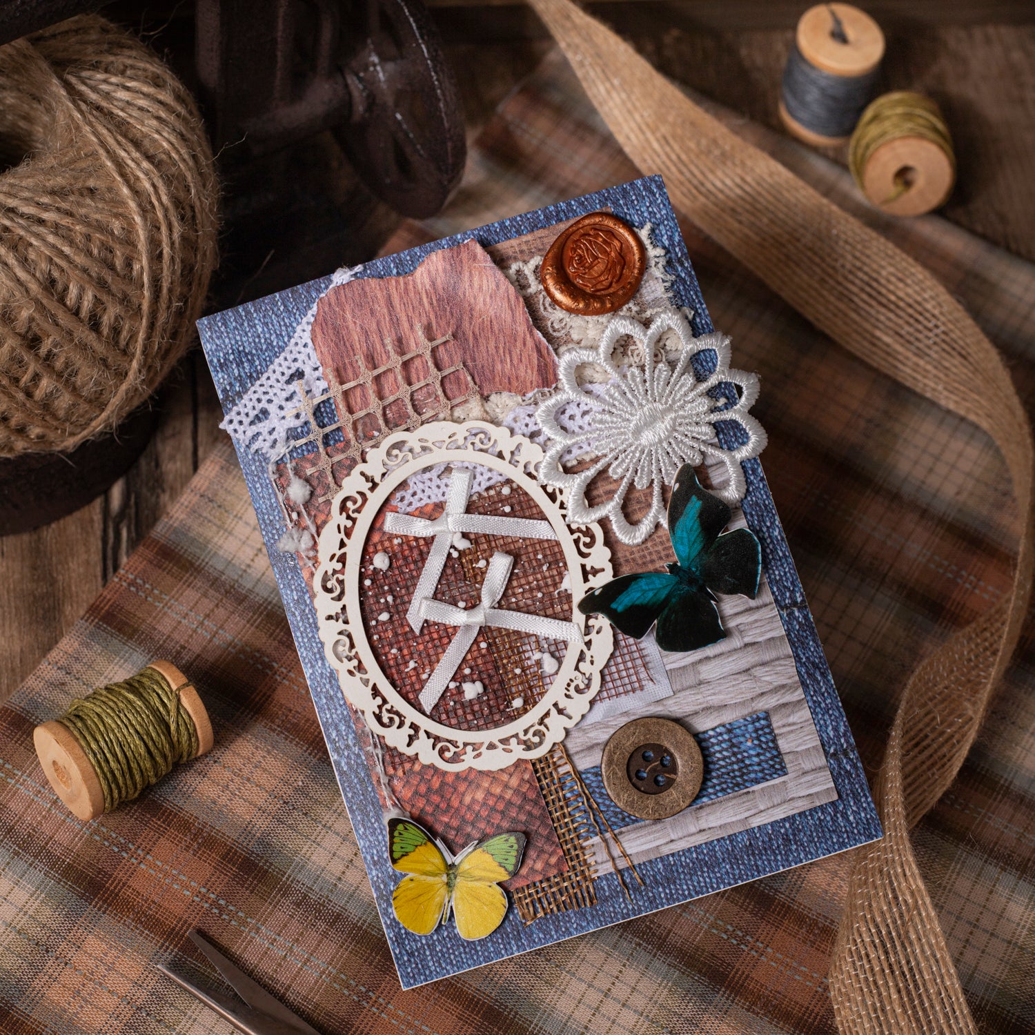 Hand-knitting artisan Washi Sticker