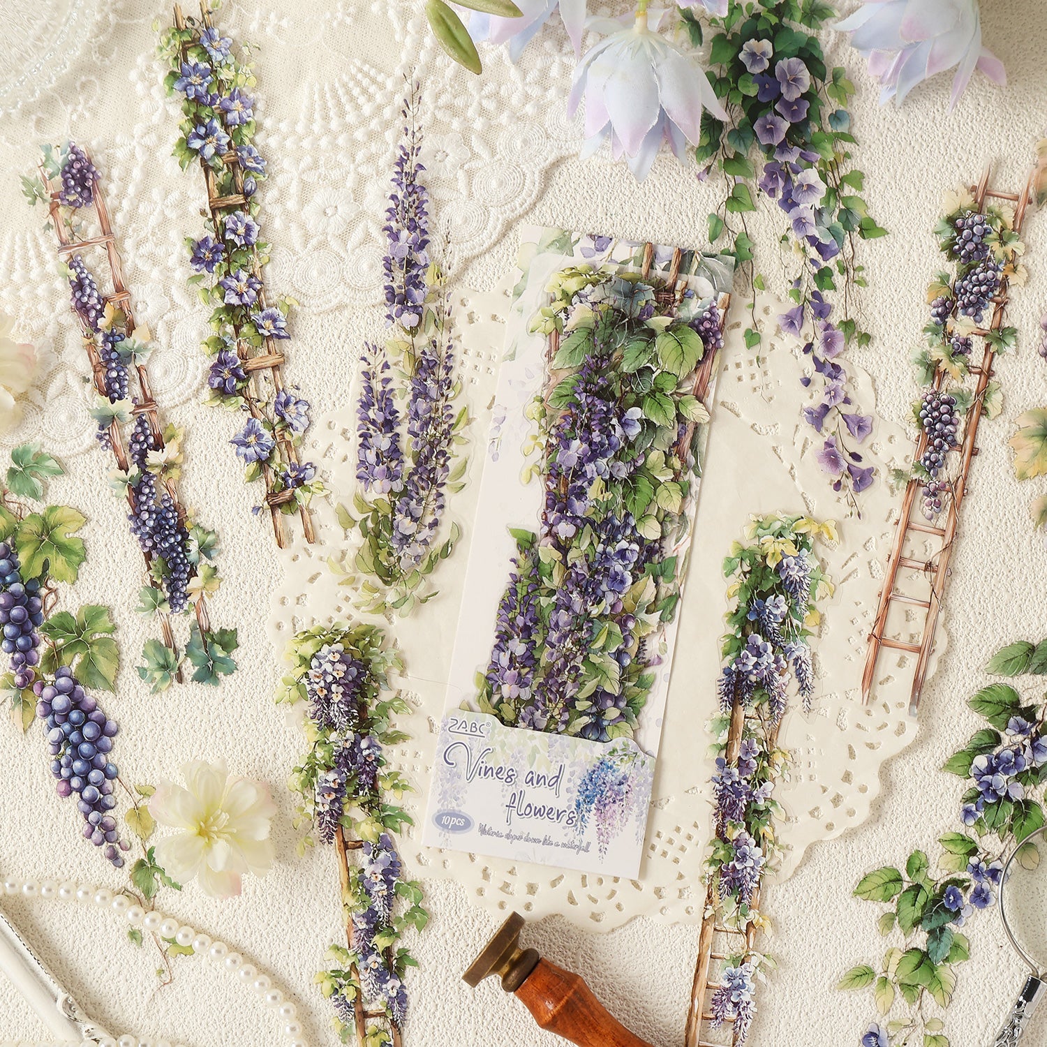 Flower Vine PET Sticker