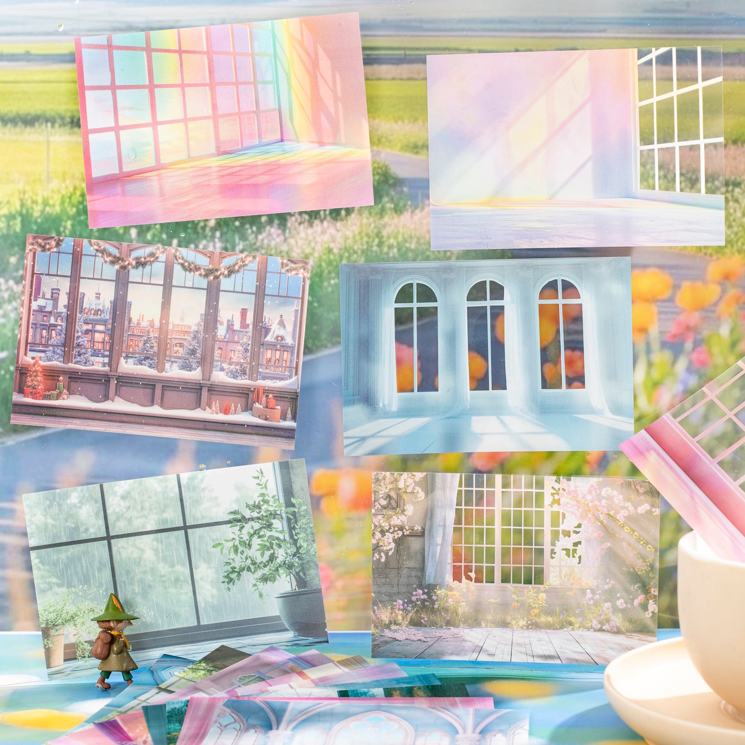 Window View PET Sticker