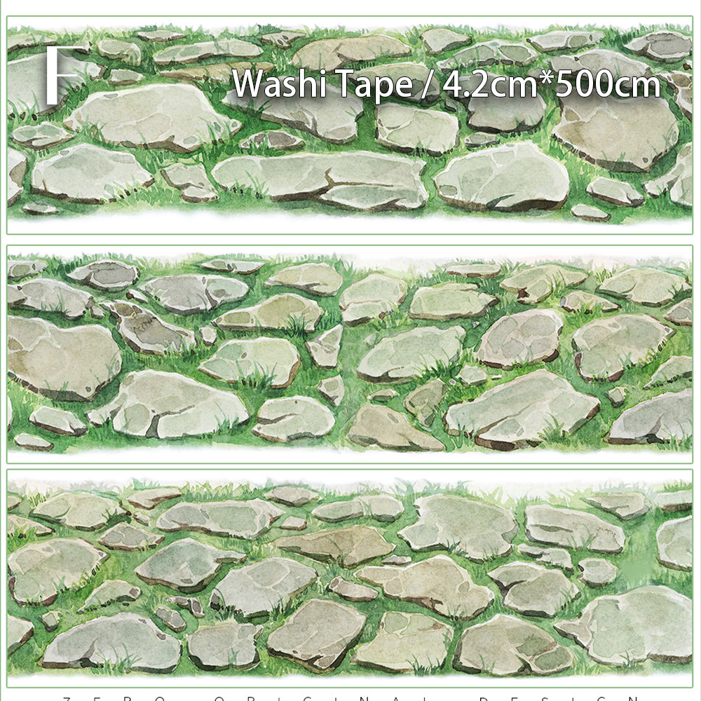 【ZERO】Roads/Walls/Floor/Steps Landscaping Tape (67 Styles) (Whole Roll Tape)