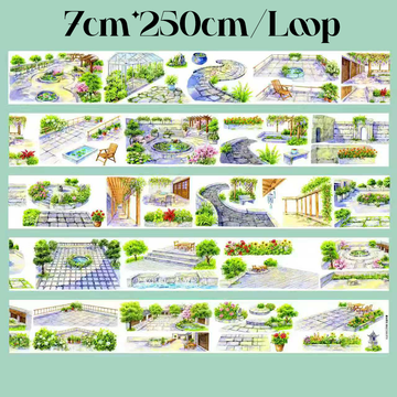 【SZCX】Garden Terrace Landscape PET Tape