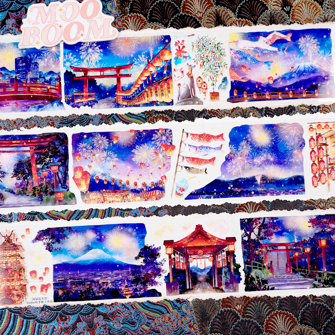 【BOBOYU】Japanese Festival Landscaping Tape