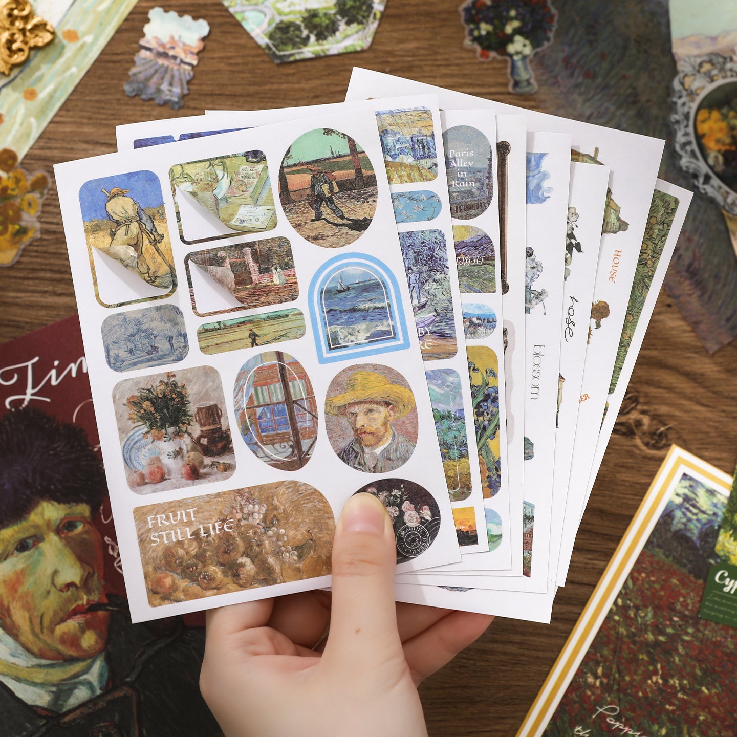 Van Gogh Scrapbooking Supplies Box