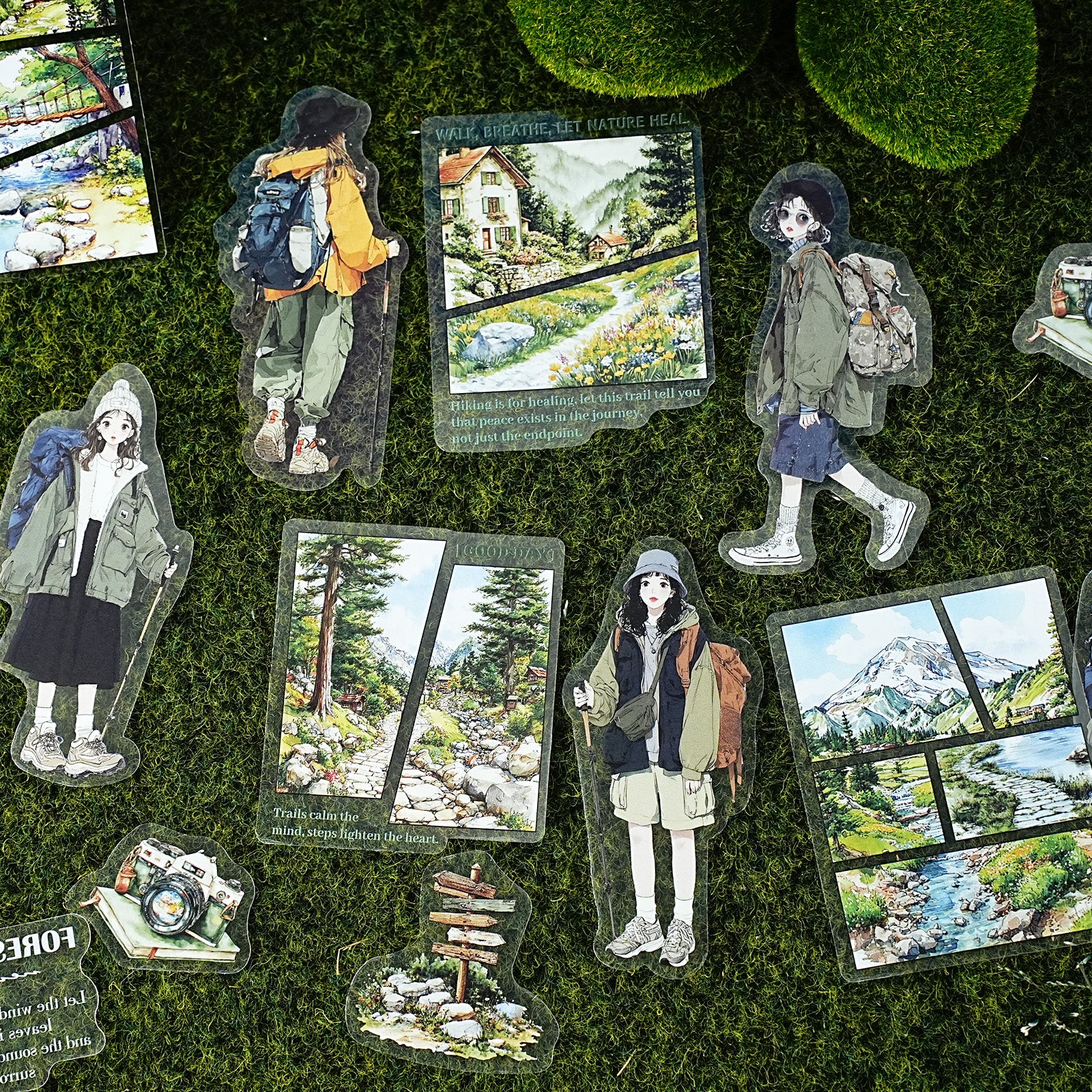 Sporty Girl Character PET Sticker