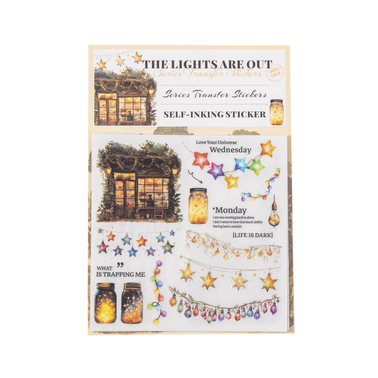 Where The Lights Are Out Transfer sticker