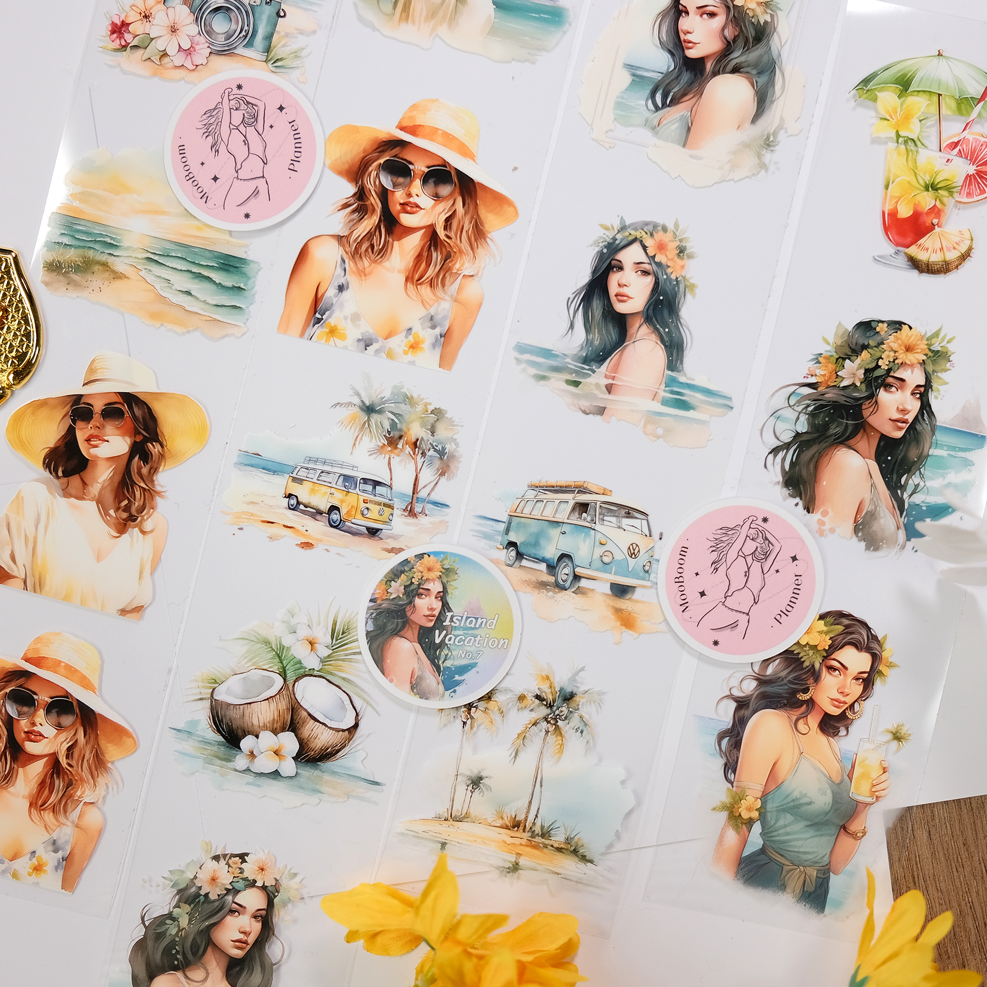 Island Vacation PET Tape | MOOBOOM Design