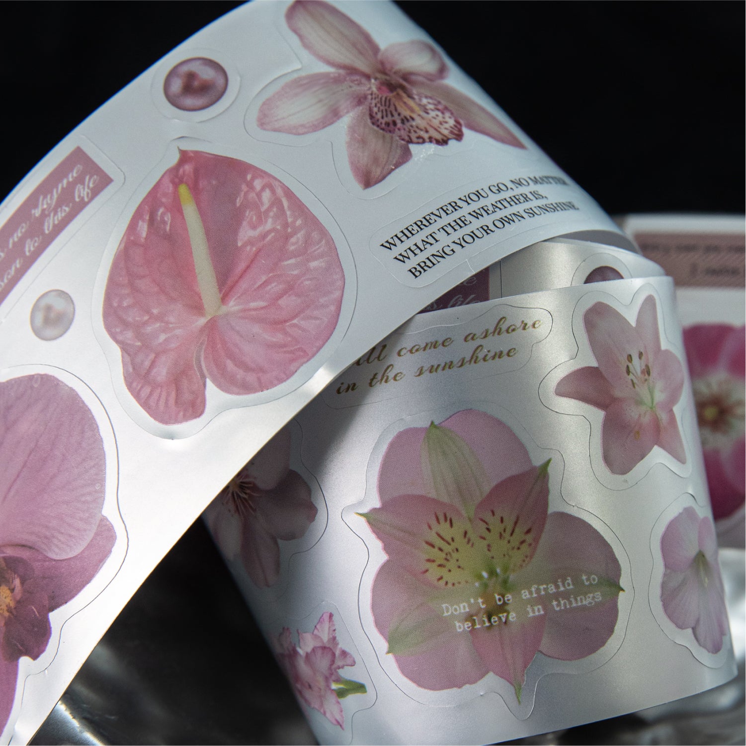 Flower meaning to be continued PET Tape