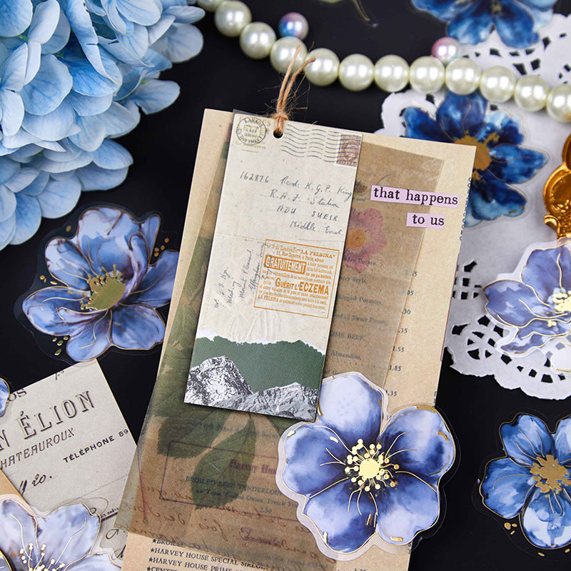 Floral Poetry Series PET Sticker for journaling and scrapbooking