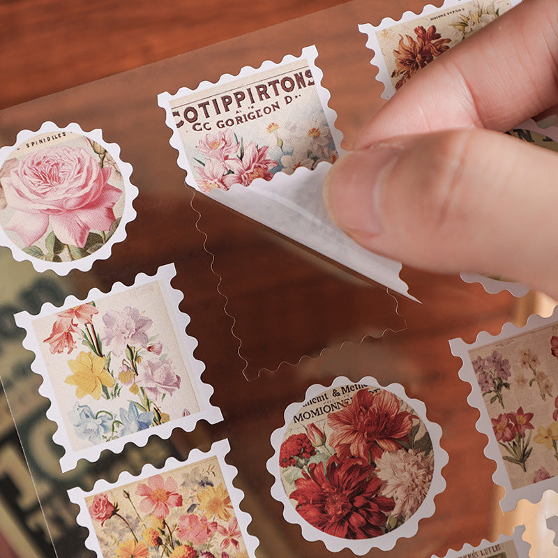 Vintage Foil Stamp Sticker