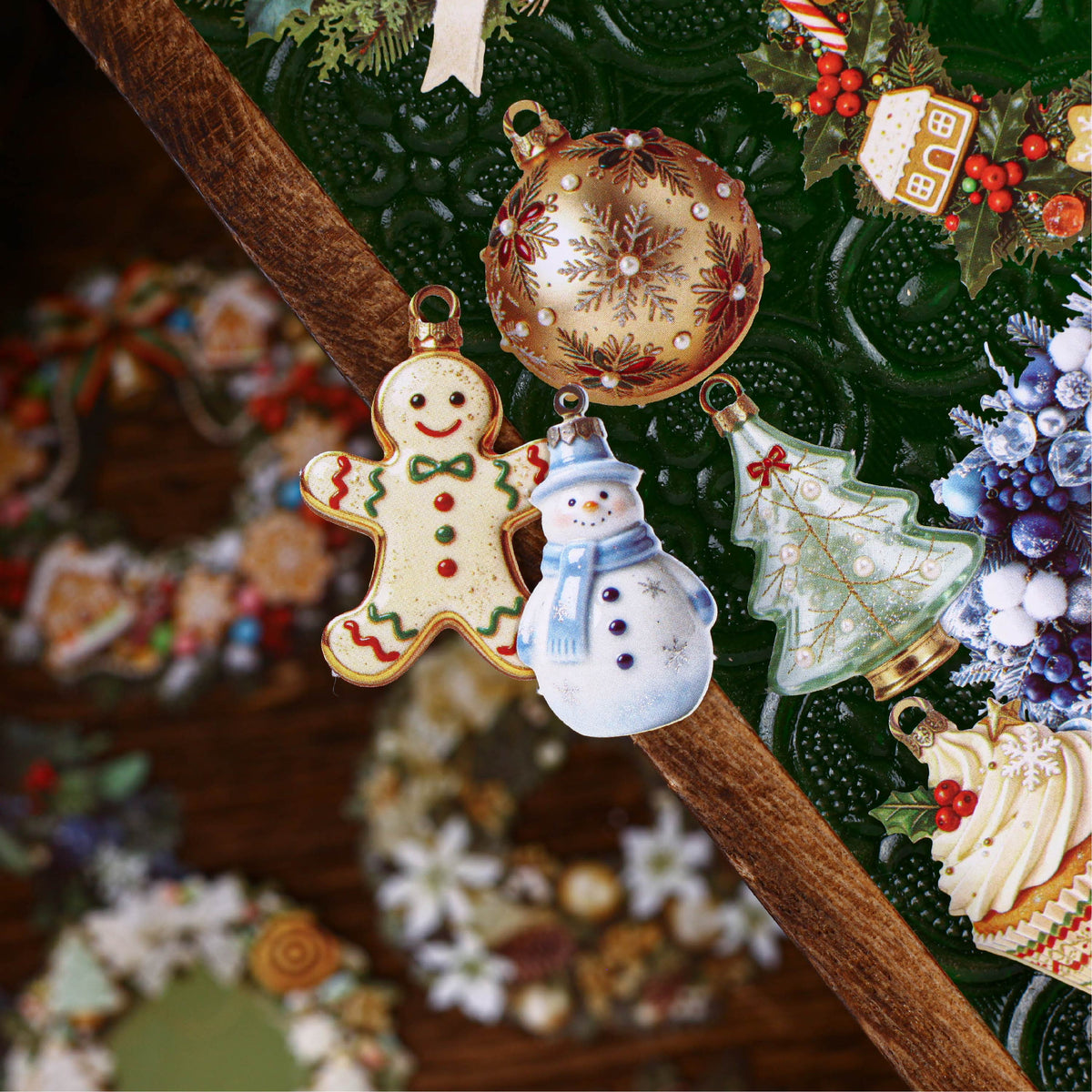 Christmas Wreath Paper Sticker