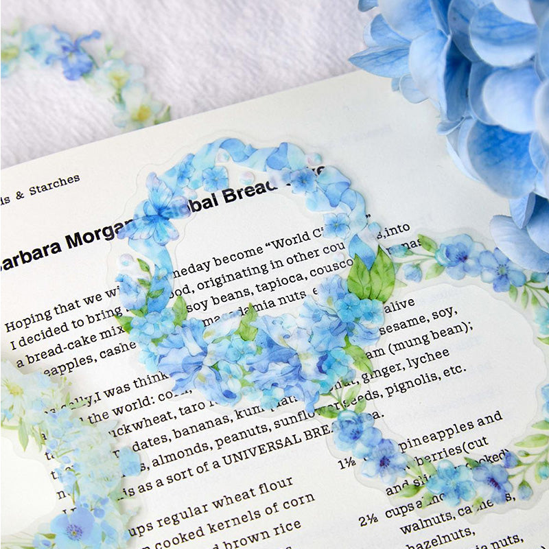 Floral Note with Gentle Whispers Wreath PET Stickers