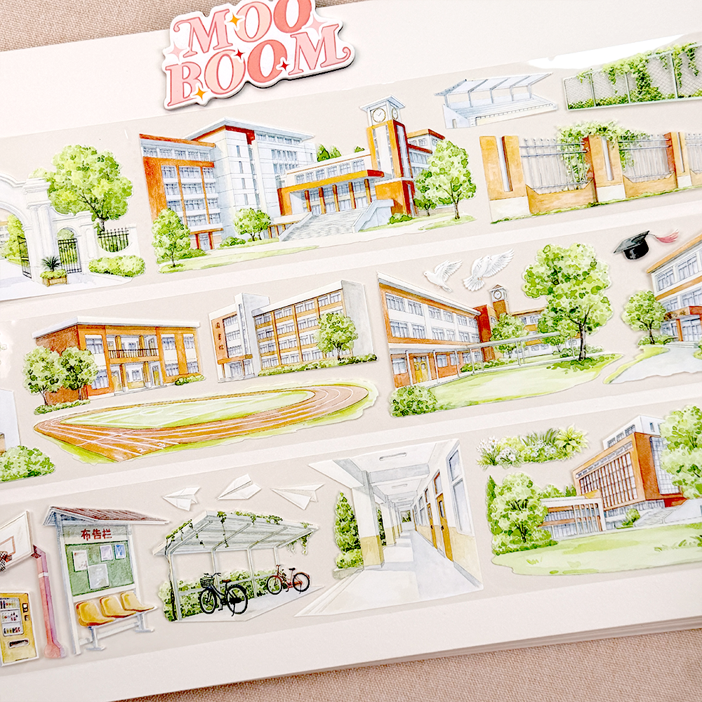 【OKTM】Youthful Campus Days Landscape PET Tape