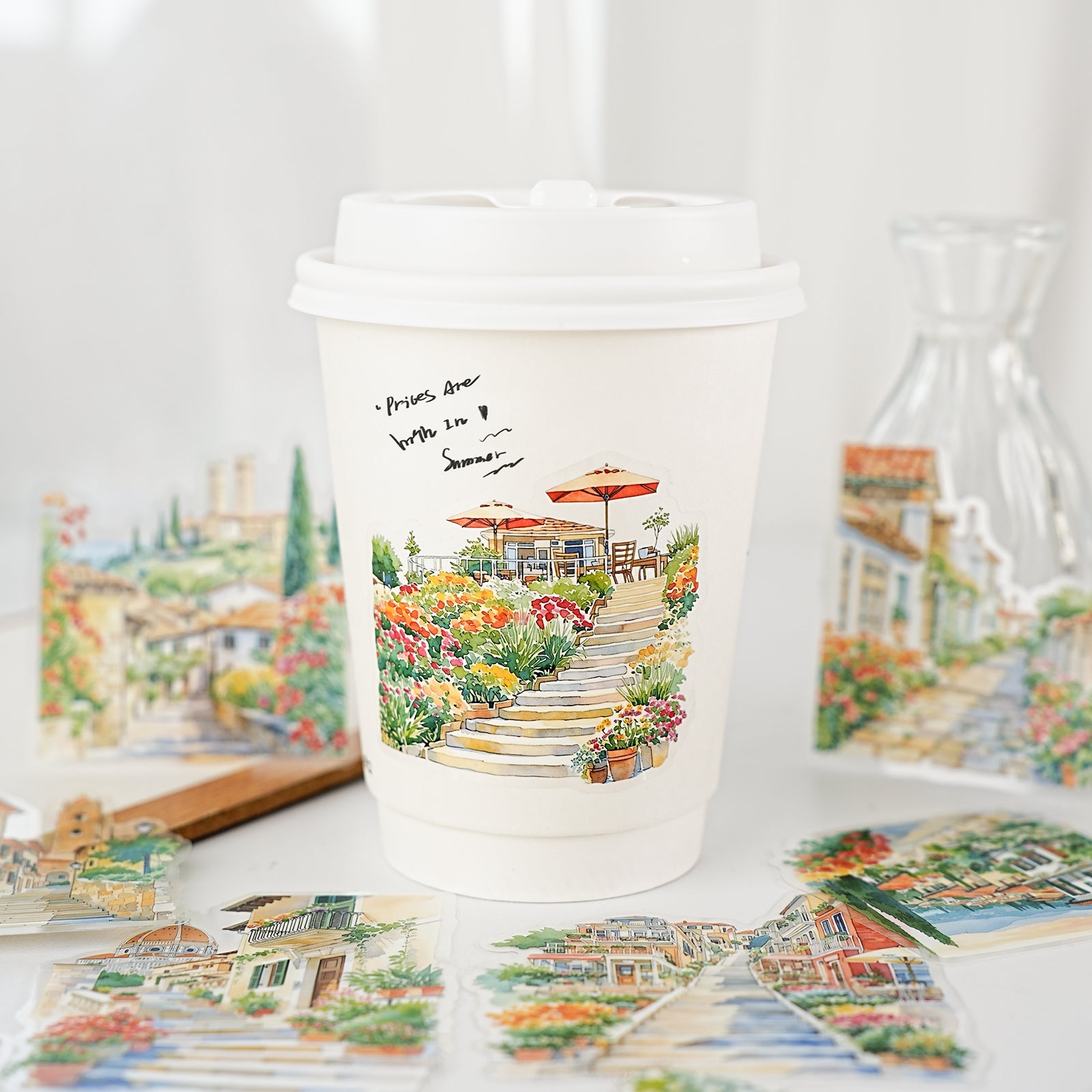 Stairs of the City PET Sticker for journaling and scrapbooking