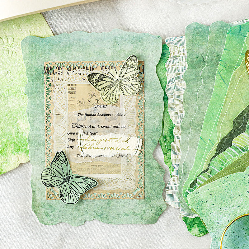 Embossed Printed Scrapbooking Paper