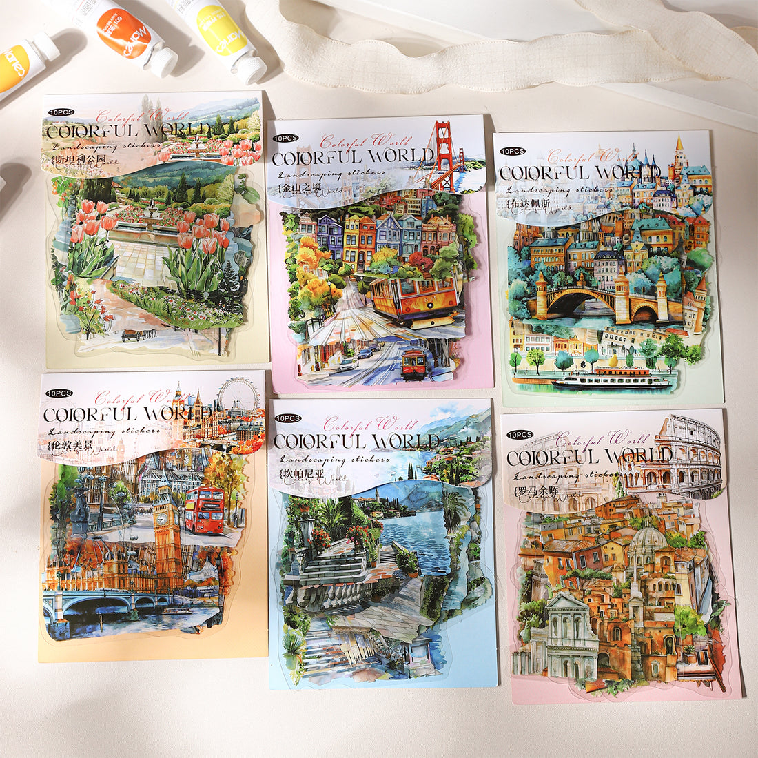 Colorful World PET Sticker
