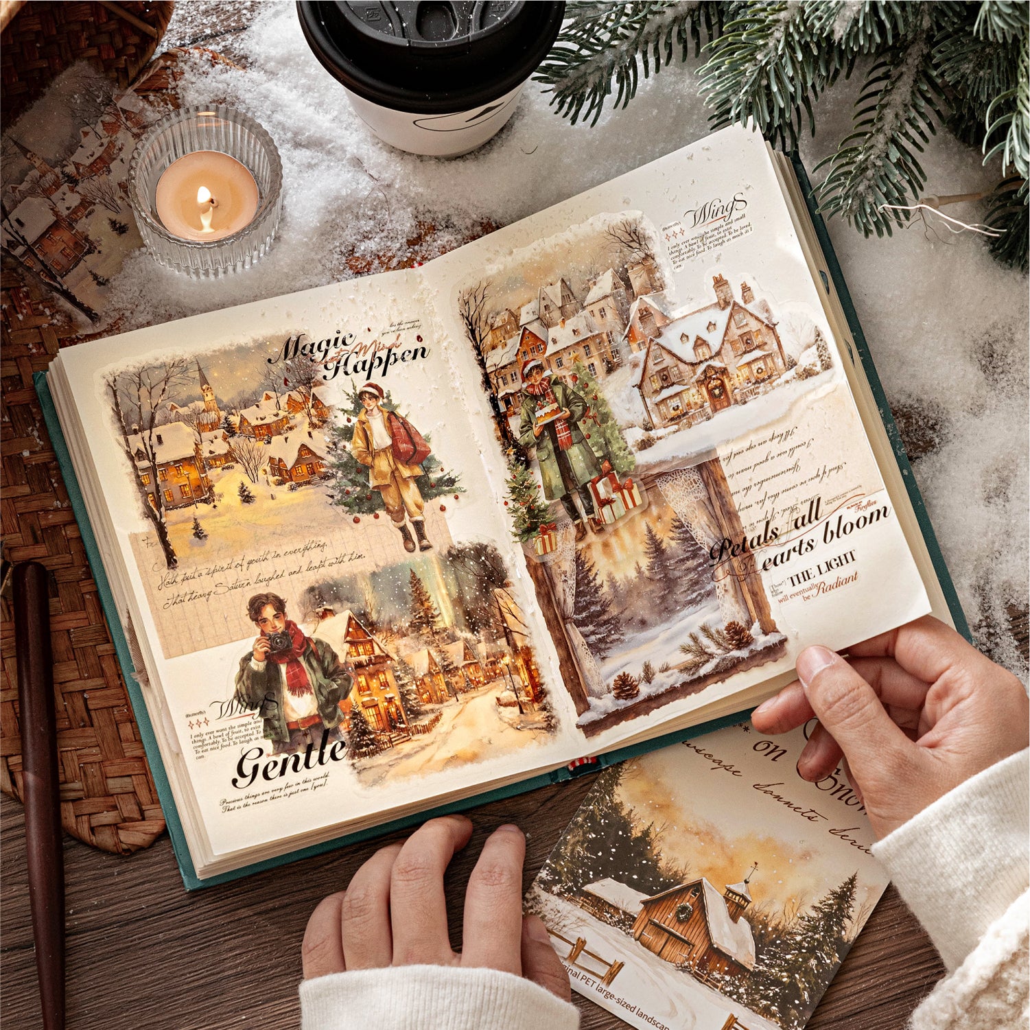 Snowscape Poetry PET Sticker