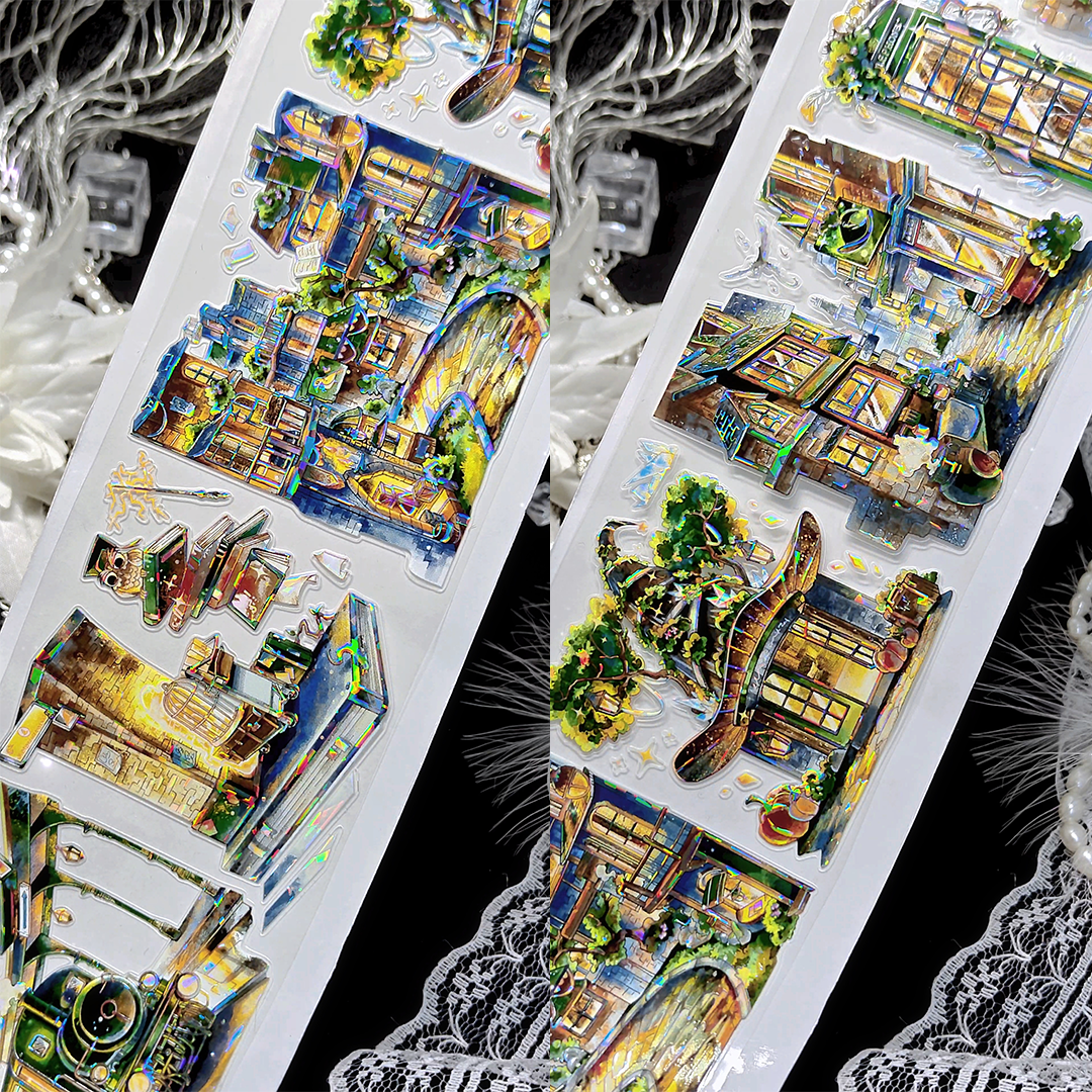 【BOBOYU】City of Eternal Night Magic Landscape Tape