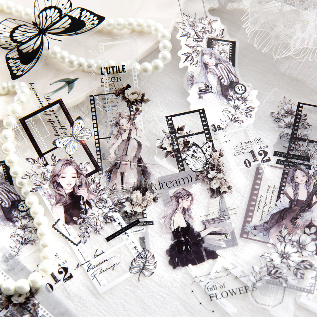 Romantic Long Stickers