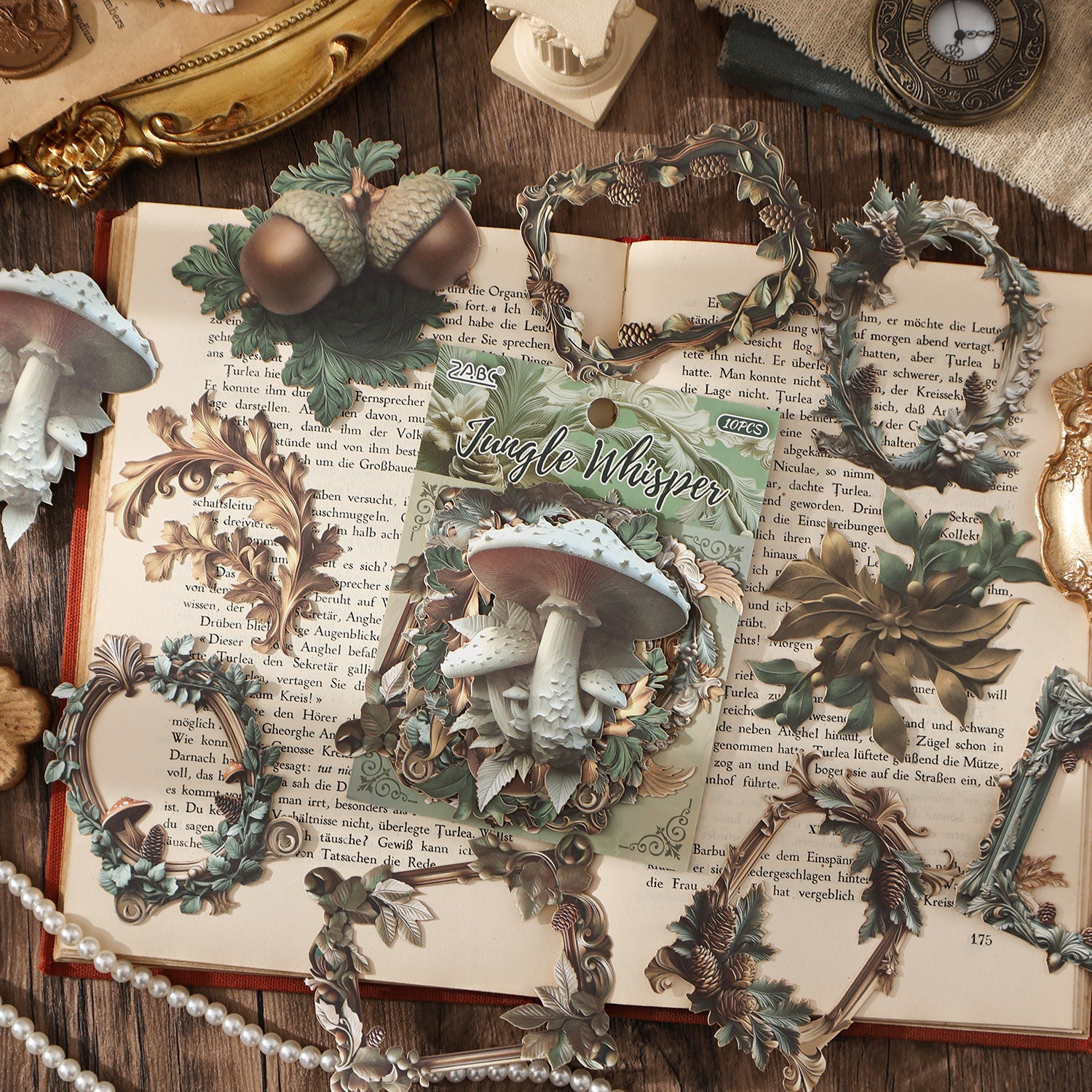 Opulent European Charm Frame Paper Sticker