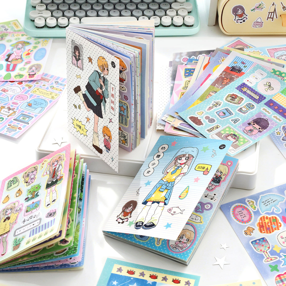 Neon Era Pre-cut Sticker Book