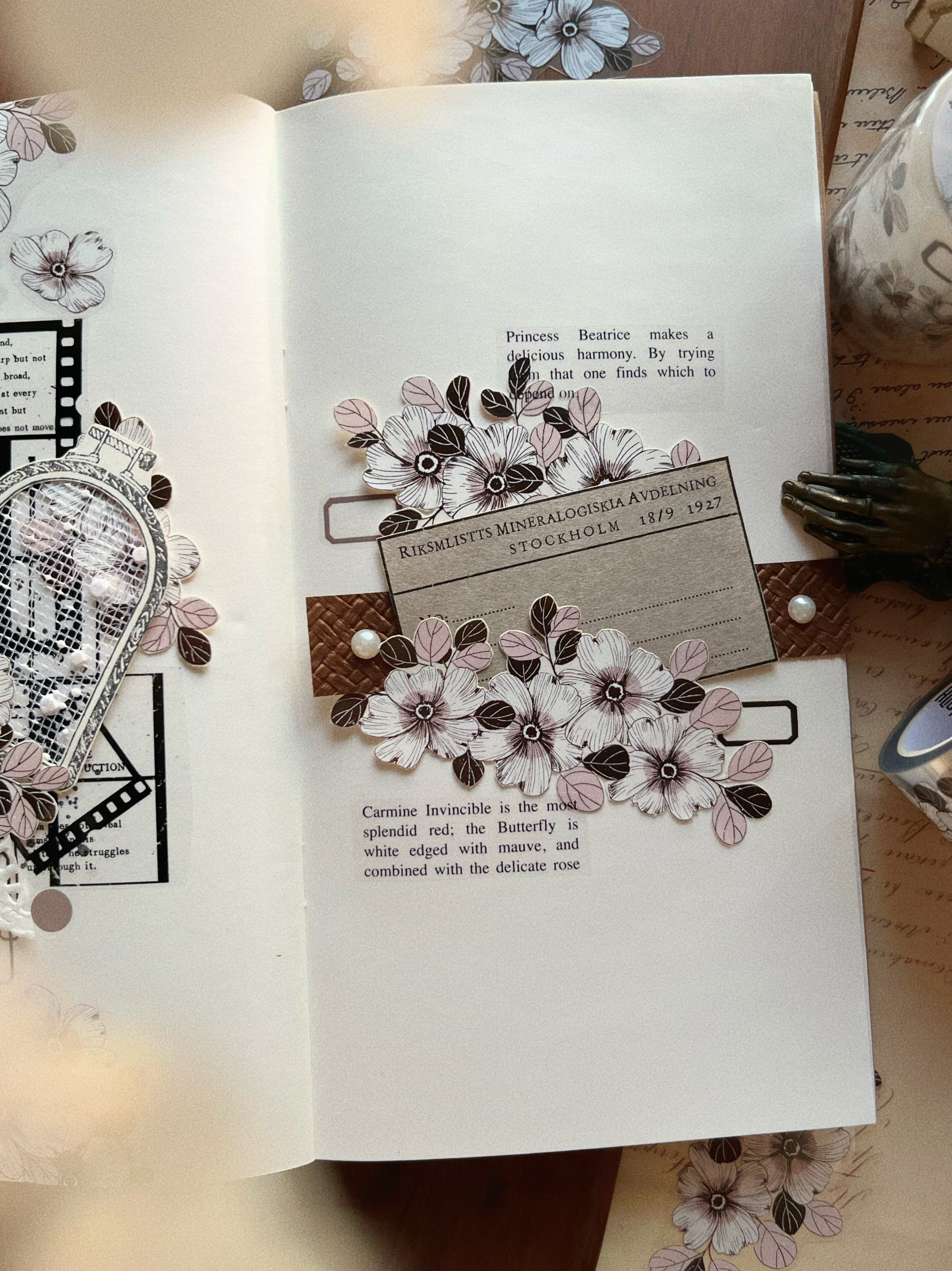 Ginger Camellia Flower Tape (5cm*100cm)